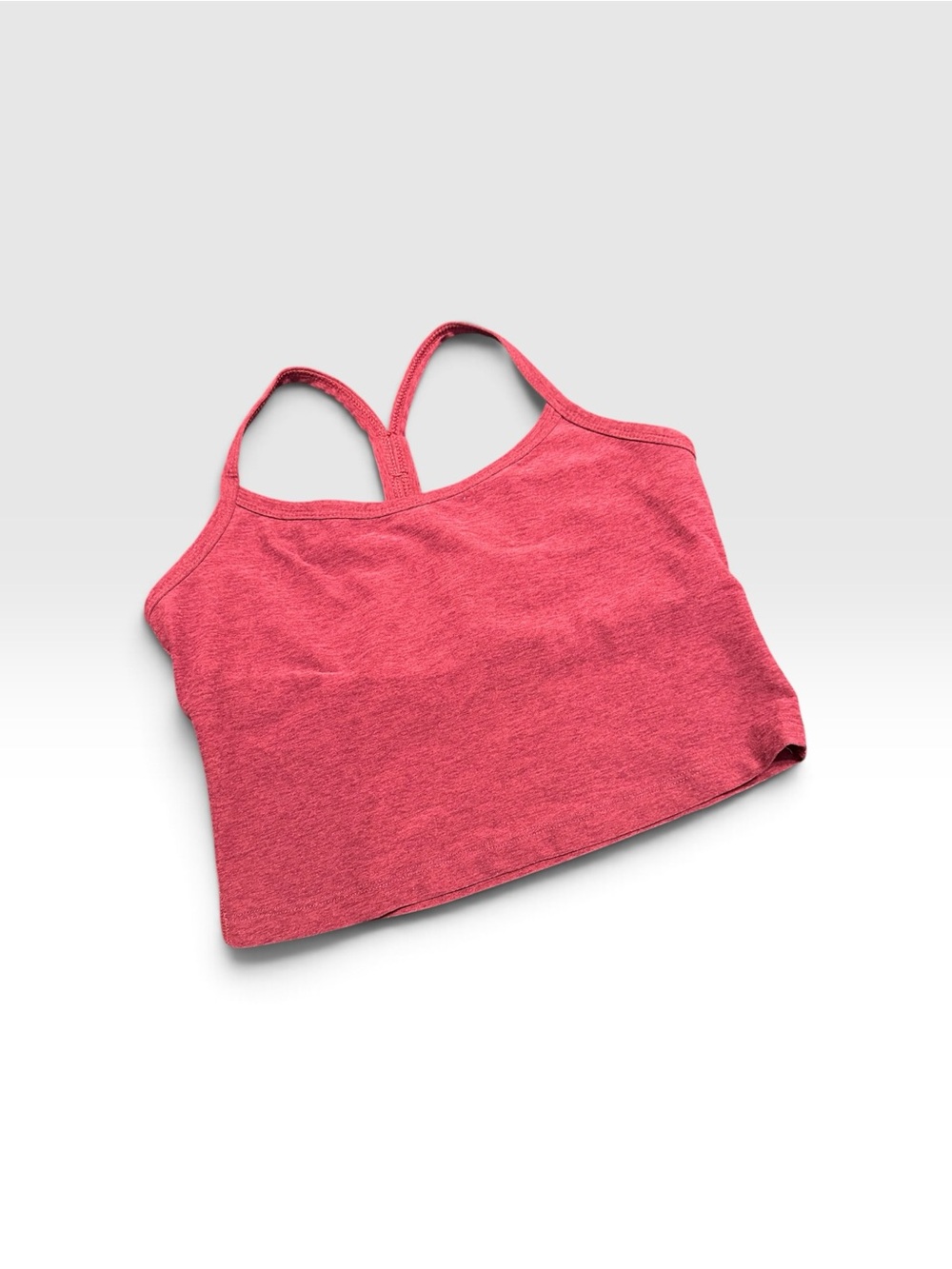 Beyond Yoga Heathered Purple Racerback Bra Crop Tank